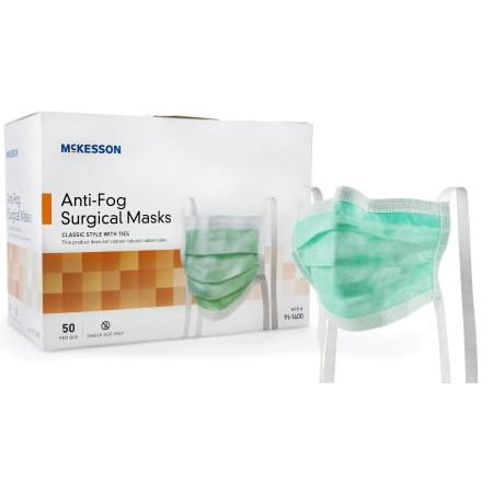 UPC 720260259764 product image for McKesson 91-1400 Surgical Mask McKesson Pleated Ties One Size Fits Most Green-30 | upcitemdb.com