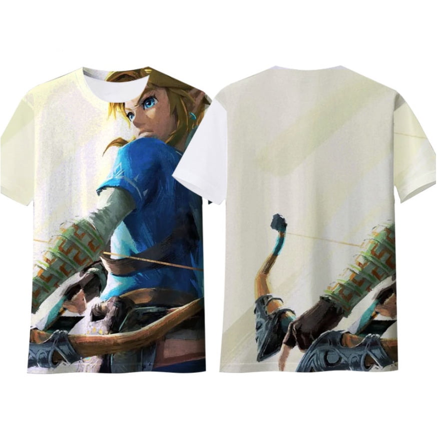 Hobby Game the Legend of Zelda Camiseta Tears Kingdom Unisex Tee Cosplay Link 3d Camisa Manga Corta Top Talla Grande Walmart en linea