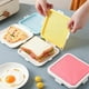 thumbnail image 3 of Caja de Almacenamiento para Ensaladas y SáNdwiches, Estuche de Silicona para el Almuerzo, Contenedor de Almacenamiento de Alimentos Reutilizable, Fiambrera Bento para Microondas, 3 of 5