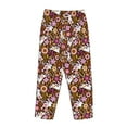 thumbnail image 5 of Goofa Flower Bunny Printed Soft Pajama Pants for Women, Wide Leg Comfy Casual Lounge Yoga Pants-Small, 5 of 9