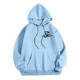 thumbnail image 7 of CONZONE Men's Hoodies Long Sleeve Pullover Hoodie for Men Letter Graphic Y2K Hooded Sweatshirts With Pocket, 7 of 7