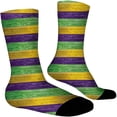 thumbnail image 7 of LSQii Fun Socks for Women Cozy Breathable Printed Cotton Knitted Fashion Novelty Crazy Mid Calf Sports Socks Gifts Carnival Beige, 7 of 7