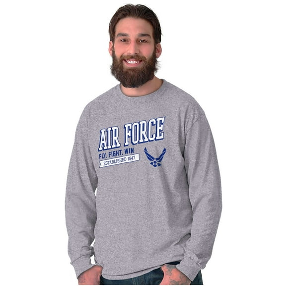 US Air Force Fly Fight Win Est 1947 Long Sleeve TShirt Men Women Brisco Brands S