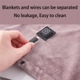 thumbnail image 3 of Manta de calefacción eléctrica por USB, manta de franela, colchón suave, lavable, chal de calefacción, calentador corporal de invierno, suministros para el hogar, novedad de 2023, 3 of 4