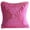 Fuchsia Pink, variant on Gold Throw Pillow Cover, Contemporary Solid Pillow Cover, 12x12 inch (30x30 cm) Throw Pillow Cover, Polyester Crushed Silk Throw Pillow Cover, Vintage Frills - Vintage Gold Frills
