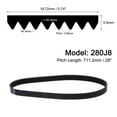 thumbnail image 2 of Unique Bargains 280J8 PJ V-Ribbed Belt 8 Ribs 28' Length x 0.74' Width, EPDM Industrial Transmission Serpentine Belt, 2 Packs, 2 of 5
