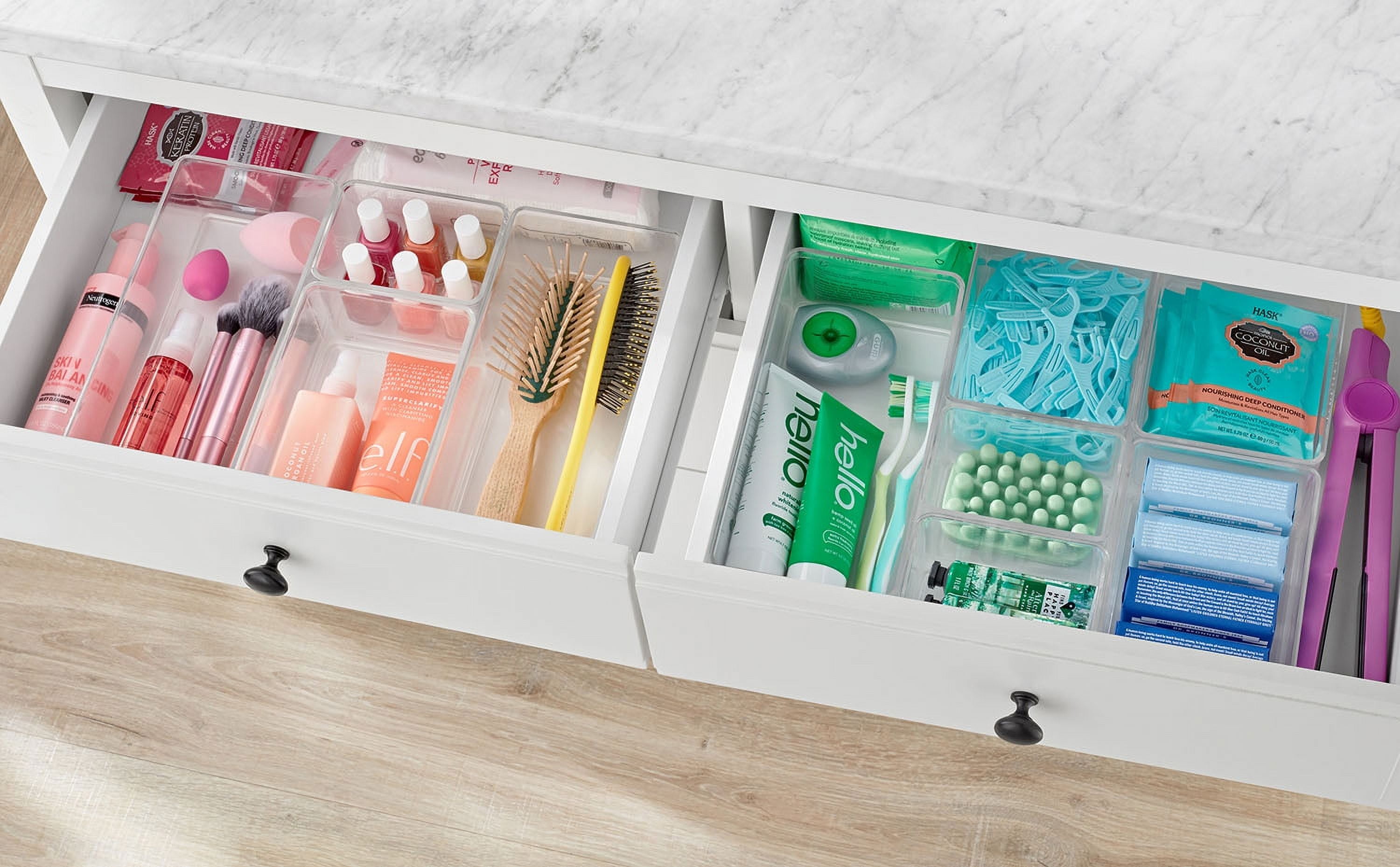 The Home Edit 10 Piece Bath Edit, Plastic Modular Storage System