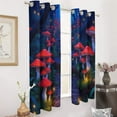 thumbnail image 3 of Enchanted Forest with Glowing Mushrooms Blackout Window Curtains for Bedroom Living Room Kicthen High Shading 2 Panels, 3 of 6