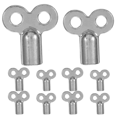 Hytrove 10Pcs Alloy Radiator Bleeding Air Valve Keys for Heating System Maintenance 9.7X0.78X0.35in