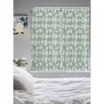 thumbnail image 4 of Sage Green White Leaves Living Room Curtains 72 Inches length, Spring Pastoral Rustic Botanical Window Treatment Curtain Drapes, Light Filtering Drapes for Bedroom Laundry Room, 52"x72", 2 Panels, 4 of 7