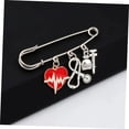 thumbnail image 4 of FESTFENDS Pin Decorativo De Estetoscopio En Color Plateado Para Suéter Y Prendas Casuales, 4 of 8