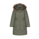 thumbnail image 2 of Chaqueta de invierno para mujer, impermeable, abrigada, con cuello con capucha de piel, parkas de longitud media, 2 of 5