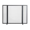 thumbnail image 3 of Olurrisa 3 Panel Fireplace Screen 40" x 31" Wrought Iron Extra Large Fireplace Screen Guard Grate for Living Room Home Decor - Black, 3 of 7