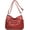Red, variant on Crossboby Bags for Women Soft PU Leather Multi-Pocket Shoulder Bag Medium Size Crossbody Purse Handbags Pocketbooks