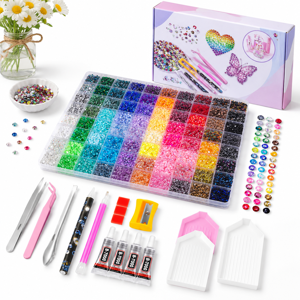 Bedazzling Kit 6400080 Colors 3mm Rhinestones - Art