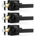 thumbnail image 1 of Matte Door Handles Passage Door Handles Interior Door Handles NonLocking Lever Set [for Hallway or Closet Doors] Reversible for Right/Left Sided Doors, 1 of 8