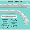 thumbnail image 4 of Tringle à Rideaux Flexible pour Baie Vitrée, Rail de Plafond Courbé de 5 m, Support en Plastique Pliable et Robuste pour Division de Pièce, 4 of 5