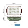 thumbnail image 2 of European Style Double Ear Ceramic Plate Tableware Household Tray Baking Baking Tray Bowl Home Large Soup Plate, 2 of 5