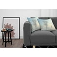 thumbnail image 3 of Ambesonne Winter Throw Pillow Cover 2 Pack, Frozen Tree Morning Sun, 24", Pale Blue Cream White, 3 of 7