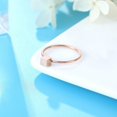 thumbnail image 3 of Rose Gold Stainless Steel Square Ring: Stylish Korean Fashion Ring for Women, Durable and Beautiful Everyday Jewelry, 3 of 5