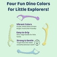 thumbnail image 3 of Hilo dental infantil Dino Sea Turtle con mango de almidón de maíz, 50 piezas, 3 of 6