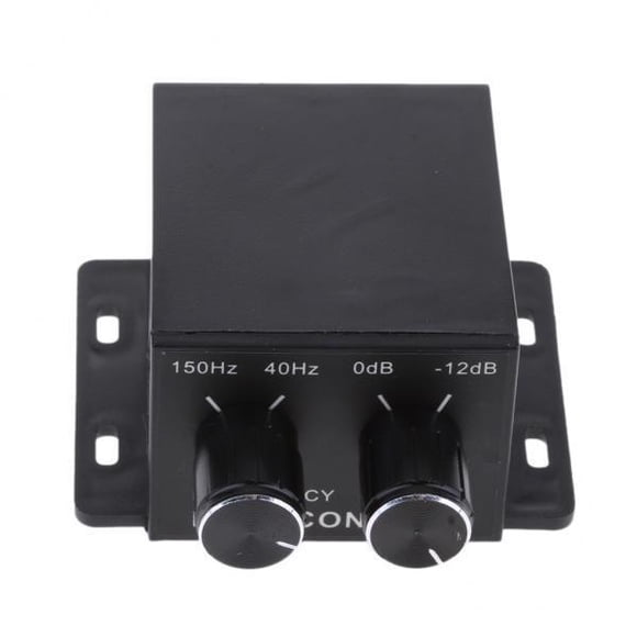 2x Amplificador para Automóvil Subwoofer Ecualizador Crossover RCA Ajustar Nivel de Línea Hugo Control remoto de graves del coche