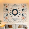 thumbnail image 5 of FLASHLUMI 90"×60" Tapestry, Bohemian Moon Star Flower Butterfly Tapestry, Decorative Wall Hanging for Bedroom Living Room Office Home Decor, 5 of 8