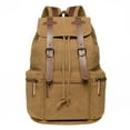 thumbnail image 1 of KAUKKO Mochila de Lona Vintage-Gran Capacidad, Mochila Multifuncional Duradera para Exteriores-MARRÓN, 21.4L, 1 of 4