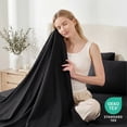 thumbnail image 4 of Sasttie Queen Size Sheets Set Brushed Microfiber, 4 Piece Sheet Set Upto 16 Inches Deep Pocket Bedding Sheets & Pillowcases - Black, 4 of 9
