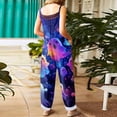 thumbnail image 4 of Cotton-Linen Jumpsuits For Women Casual Loose Summer Rompers Wide Leg Bib Overall with Pockets Womens Pants, 4 of 5