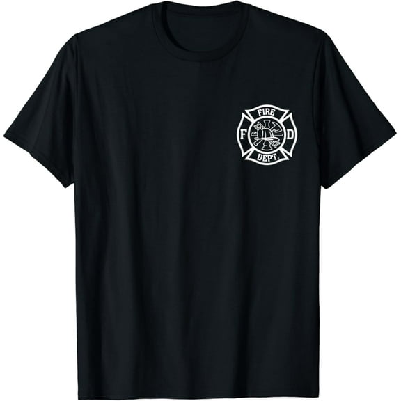 Sam Soft Firefighter Fire Dept. Badge Design T-Shirt Full Size S-5XL