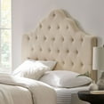 thumbnail image 2 of Mardi Fabric Queen/ Full Headboard, Beige, 2 of 10