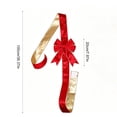 thumbnail image 3 of Self Adhesive Christmas Bows for Kitchen Cabinets, Removable Stick on Satin Ribbon Bow Decor for Cabinet Door Window Mirror Wall, No Damage Holiday Xmas Party Decoration, 3 of 9