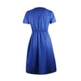 thumbnail image 5 of Babysbule Summer Dresses for Women Polka Dot Round Neck Short Sleeve Dresses Women's, 5 of 5