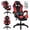 Red, variant on Xinwanna Gaming Chair with Bluetooth Speakers and LED Lights, High Back Video Game Massage Chair 360° Swivel Height Adjustable Recliner with Footrest & Headrest Lumbar Support Pillows (Black & Red)