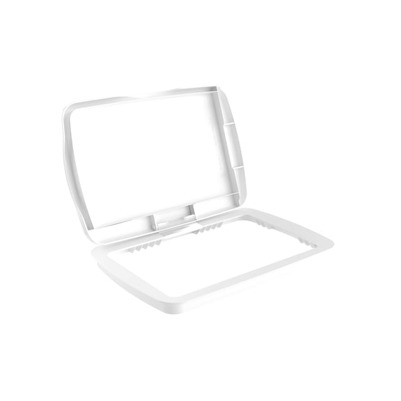 Rev-A-Shelf 32 qt. Trash Can Replacement Lid, White (Lid Only), RV-32-LID-1-40