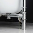 thumbnail image 3 of WOODBRIDGE 59" Slipper Clawfoot Bathtub with Solid Brass Polished Chrome Finish Drain and Overflow,BTA1522 Tub, 3 of 9