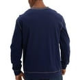 thumbnail image 6 of UAMVSH Mens Henley Long Sleeve Shirts Trendy Fall Lightweight Sweatshirts Casual Solid Color V Neck Slim Fit Pullover Tops(Large,Dark Blue), 6 of 7