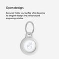 thumbnail image 6 of Belkin Apple AirTag Secure Holder with Key Ring - Durable Scratch Resistant Case With Open Face & Raised Edges - Protective AirTag Keychain Accessory For Keys, Pets, Luggage, Backpacks - White, 6 of 8