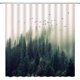 thumbnail image 2 of Cortina de ducha de bosque natural, bosque de niebla verde, pino, pájaro de montaña, bosque lluvioso, niebla verde, plantas frescas, abeto, paisaje natural, decoración de baño de poliéster, 2 of 5
