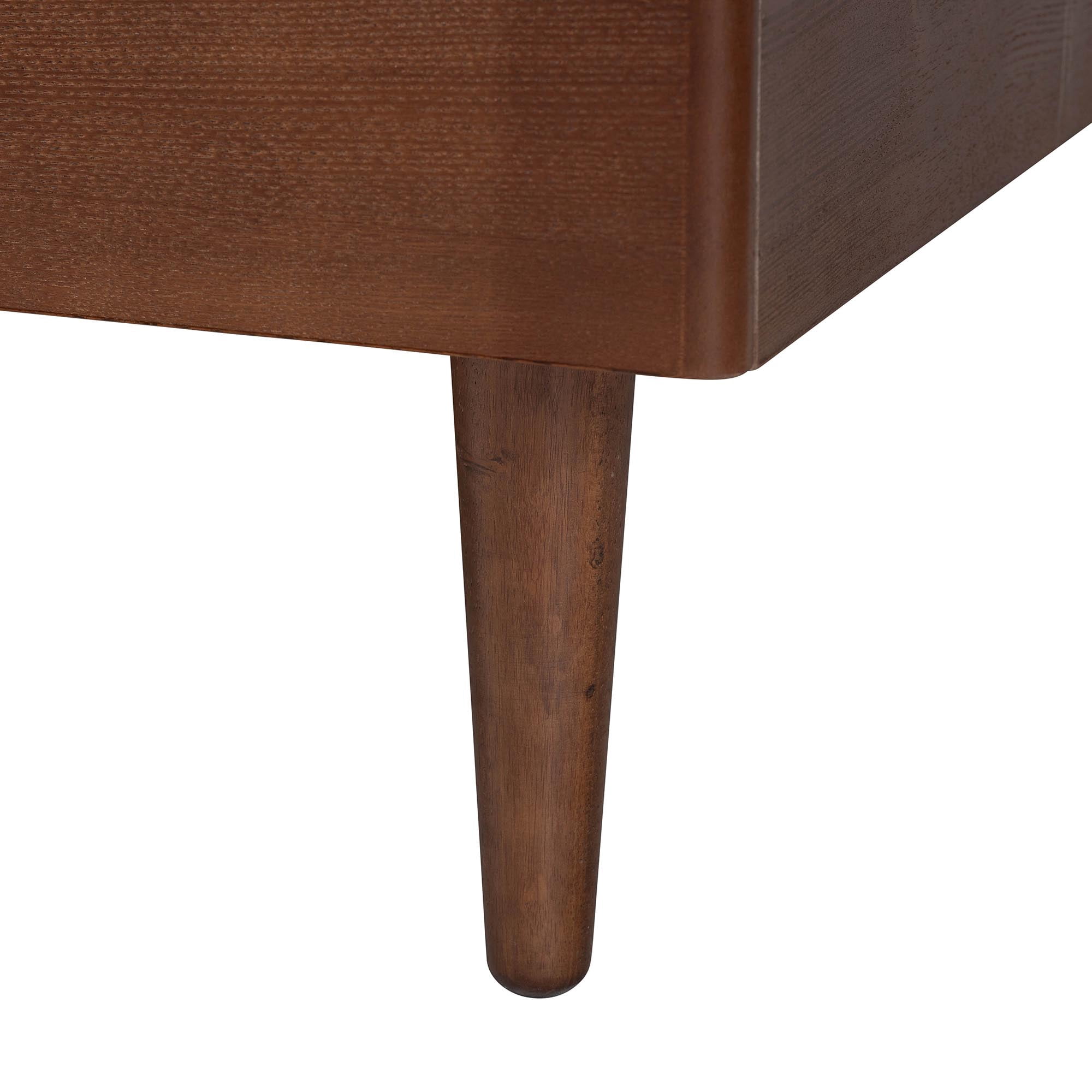 Baxton Studio Onyeka Modern Platform Bed, Queen, Ash Walnut