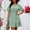 Green, variant on LIaqionyy Women's Plus Size Dress Crew Neck Short Sleeve A Line High Waist Boho Casual Summer Dresses