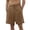 Brown, variant on Men's Soild Color Cotton Linen Casual Shorts, Elastic Waist Classic Summer Beach Shorts for Men, Soft Breathable Relaxed Fit Lounge Shorts with Pockets Brown L