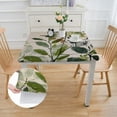 thumbnail image 2 of HAOXIT  Spring Summer Tablecloth  Rectangular, Eucalyptus Floral Table Cover for Party Picnic Dinner Decor 46*46, 2 of 8