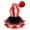 Red, variant on Kids Girls Modern Jazz Latin Tap Dance Shiny Sequins Halter Ballet Tutu Dress with Hat Silver 6