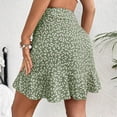 thumbnail image 5 of Perfectbot Women's Ruffle A-Line Mini Skirt - Floral Print Tiered Boho Flowy Summer Short Skirt, 5 of 5