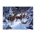 thumbnail image 1 of de pintura de diamante 5D de nieve y ciervo de invierno para adultos principiantes costura artesanía decoración para colgar Soledad Kits de Pintura Diamante 5D, 1 of 8