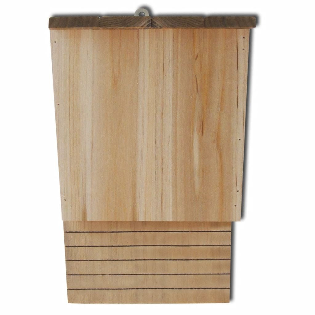 8.7"x4.7"x1'1" Wood Bat House Outdoor Bat Box, Set of 2 8.7"x4.7"x1'1" Wood Bat House Outdoor Bat Box, Set of 2