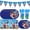NTZ32, variant on Party Supplies Spider Man Birthday Party Supplies and Decorations Set - Includes Tableware Set and Happy Birthday Banner