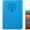 Blue, variant on A5 Hardcover Leather Executive Notebook for Men and Women, 256 Pages, Plain Ruled, Writing Journal for Travel, Business, Work, School, College, Diary Notepad 5.7"×8.3" with Lay Flat Design